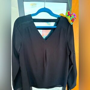 41 Hawthorne Black Blouse (size medium)